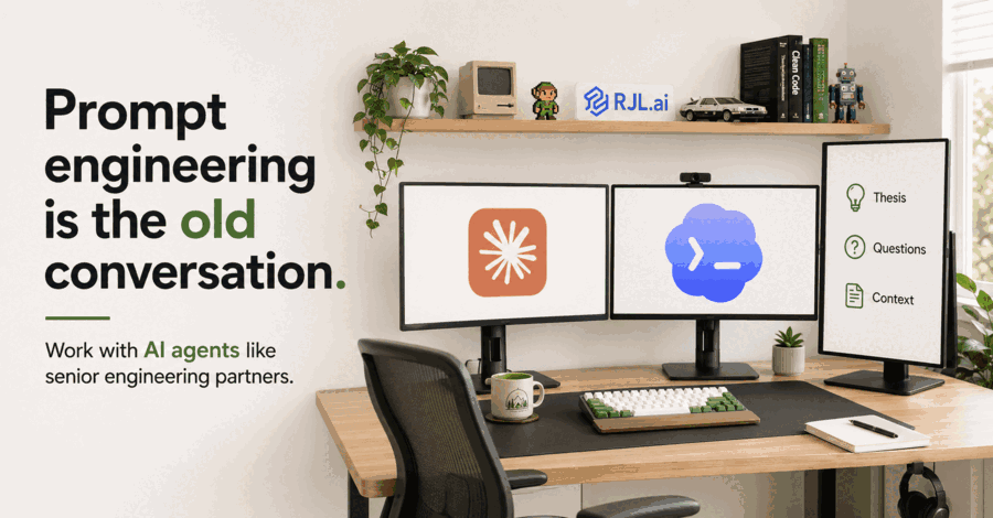 Directing an AI agent with intent and context rather than a tightly specified prompt