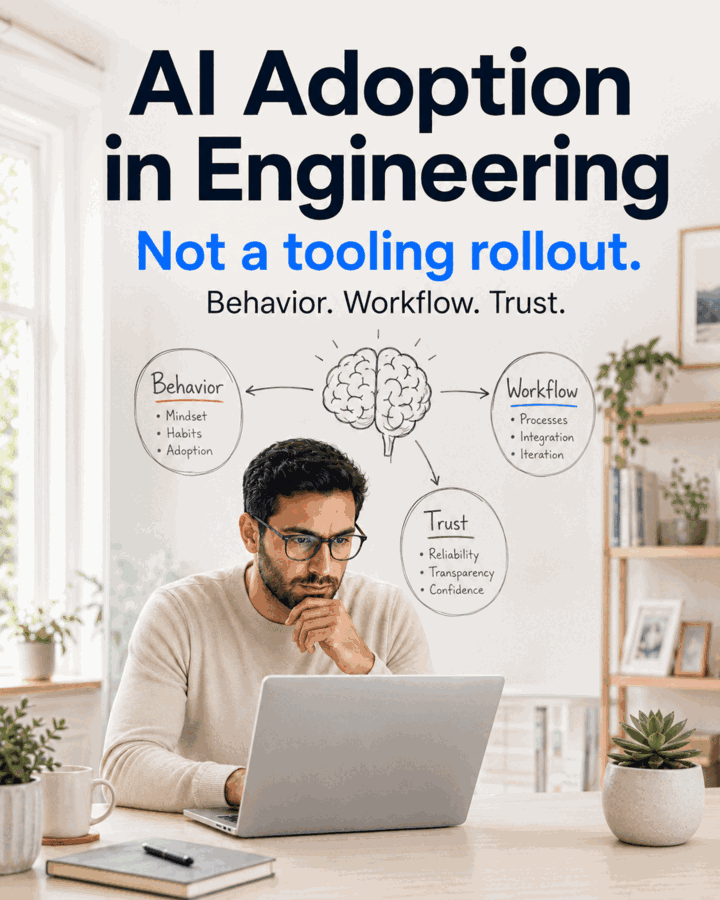 Increasing AI adoption in engineering teams through workflow integration and trust