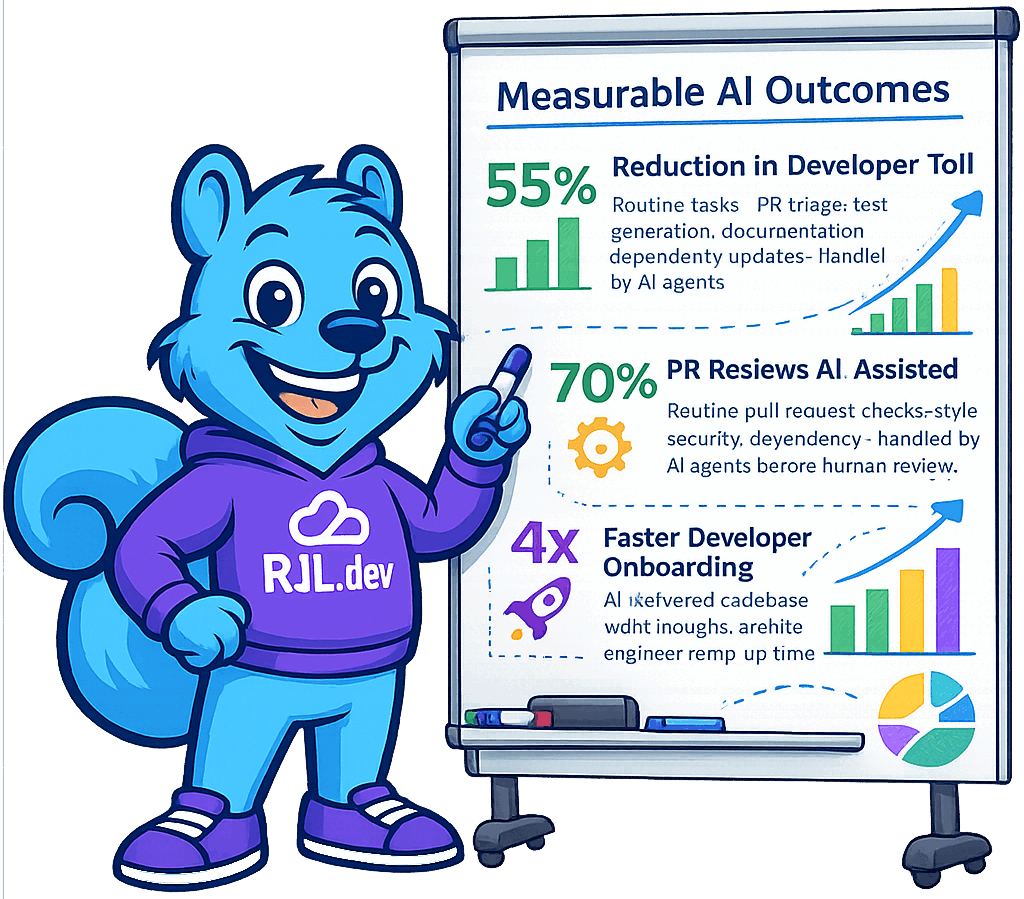 Measurable AI outcomes - engineering velocity and transformation results
